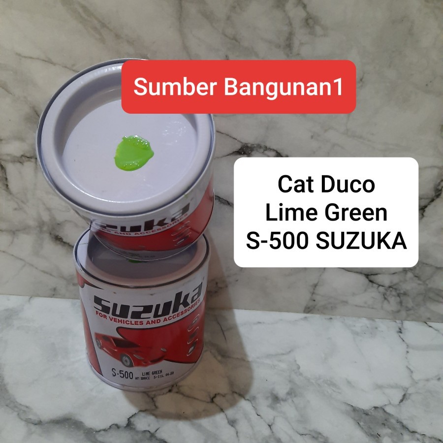 Cat duco hijau lime green S - 500 Suzuka cat besi motor otomotif
