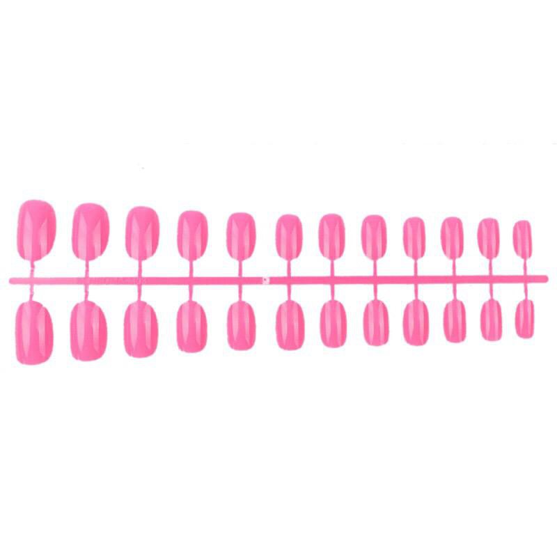 KUKU PALSU OVAL GLOSSY 24 PCS STYLE CASUAL / FAKE NAIL