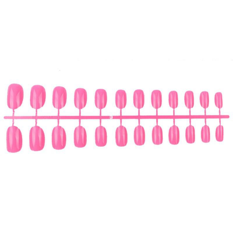 KUKU PALSU OVAL GLOSSY 24 PCS STYLE CASUAL / FAKE NAIL