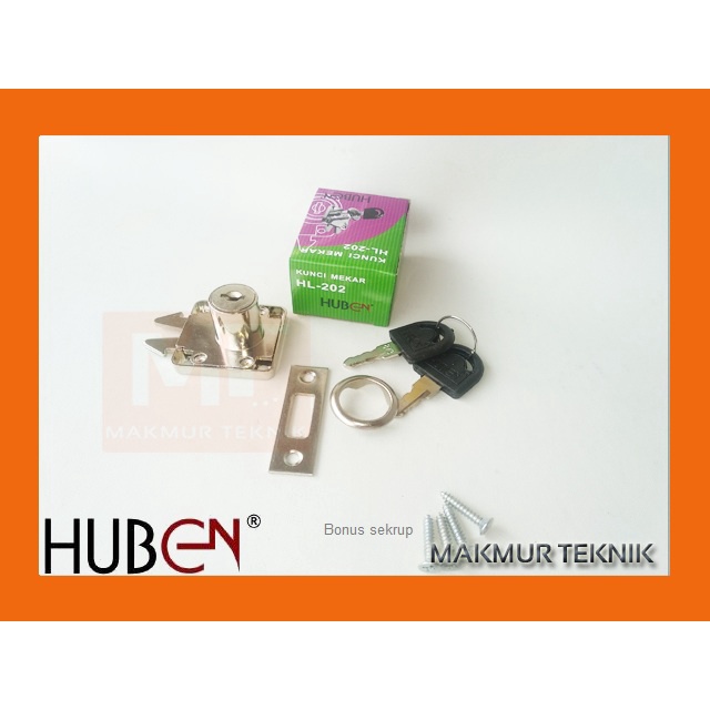 Huben HL-202 Kunci Mekar - Kunci Pintu Geser