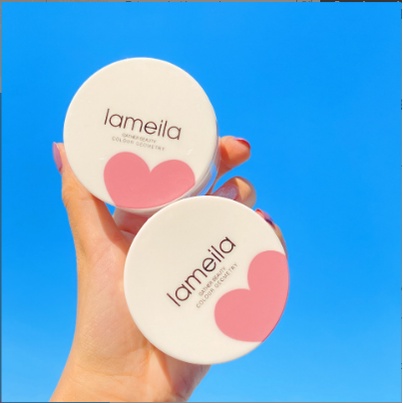 Lameila Oil Control Loose Powder/ Bedak Tabur 10 Gr dengan KACA