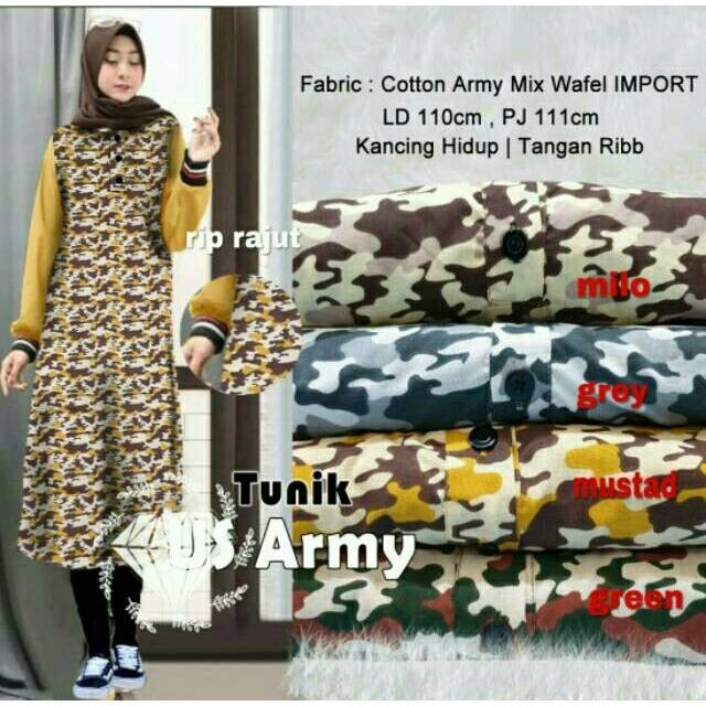 TUNIK US ARMY GAMIS