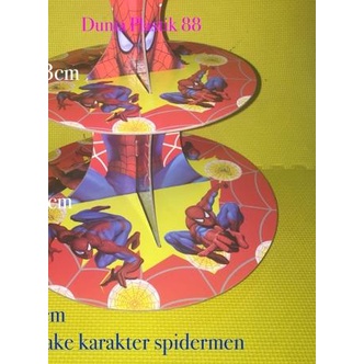 ✬ STANDING CAKE tempat kue cup agar cake cupcake rias hiasan meja susun 3 tier motif berbagai karakt