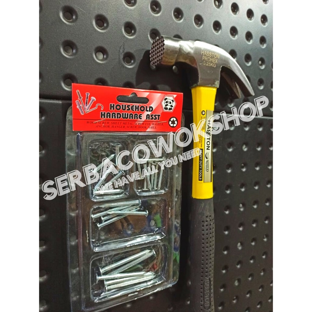 Hasston Palu Kambing 8 Oz Gerigi Magnet Gg Fiber Claw Hammer Bonus Paku Beton Termurah Berkualitas