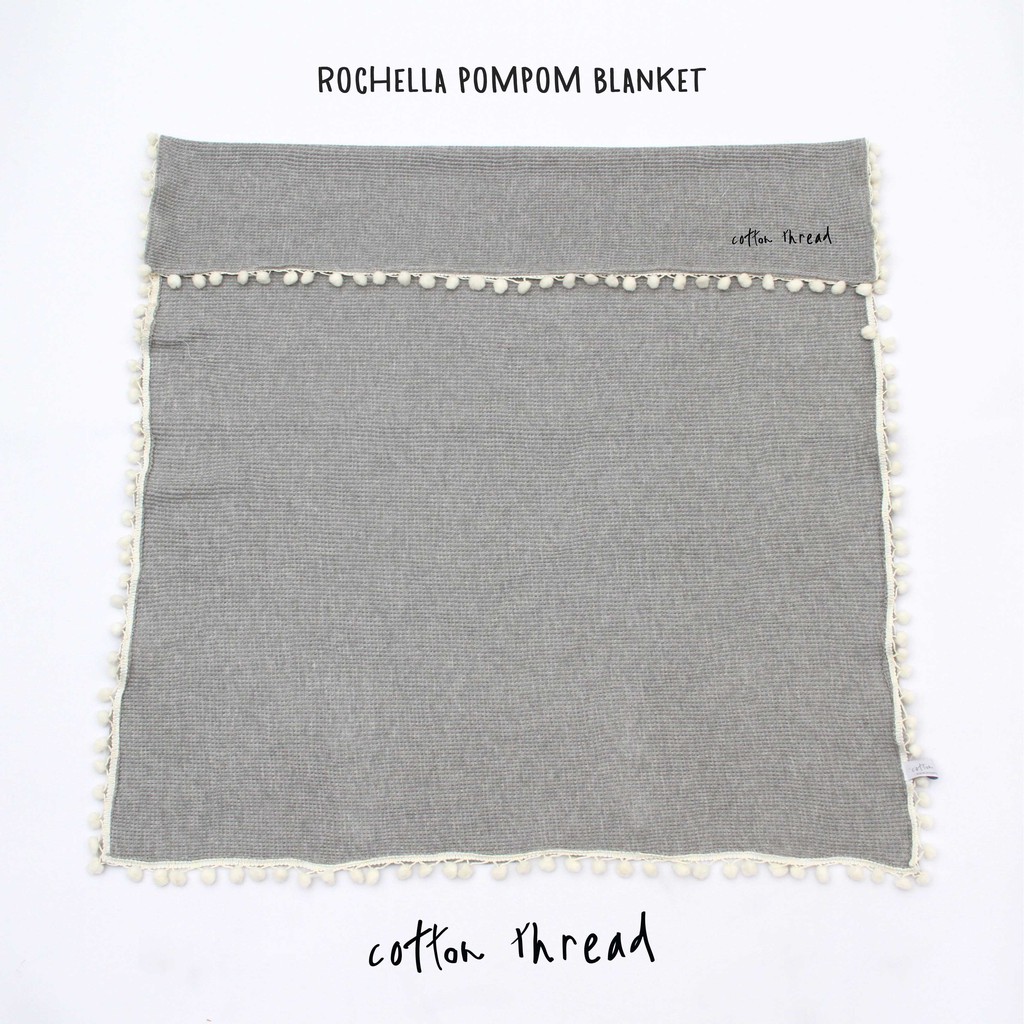 Textured Lightweigh Blanket - Rochella Blanket  - Cotton Thread