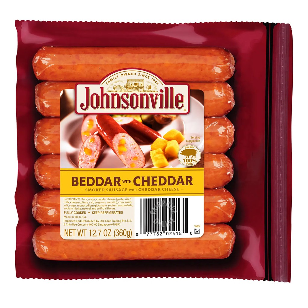 

JOHNSONVILLE BEDDAR CHEDDAR 14 OZ