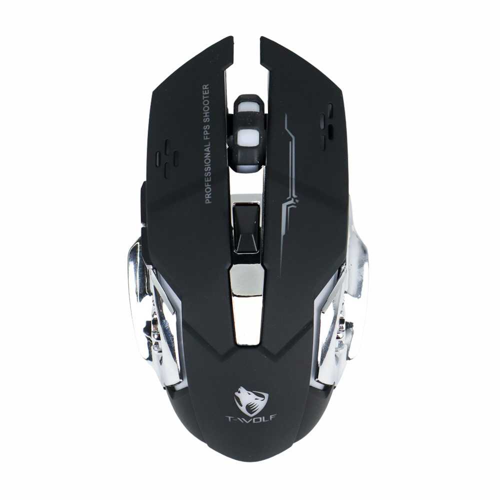 MOUSE GAMING T-WOLF Wireless Gaming Mouse LED Light 2400 DPI - Q13 ORIGINAL