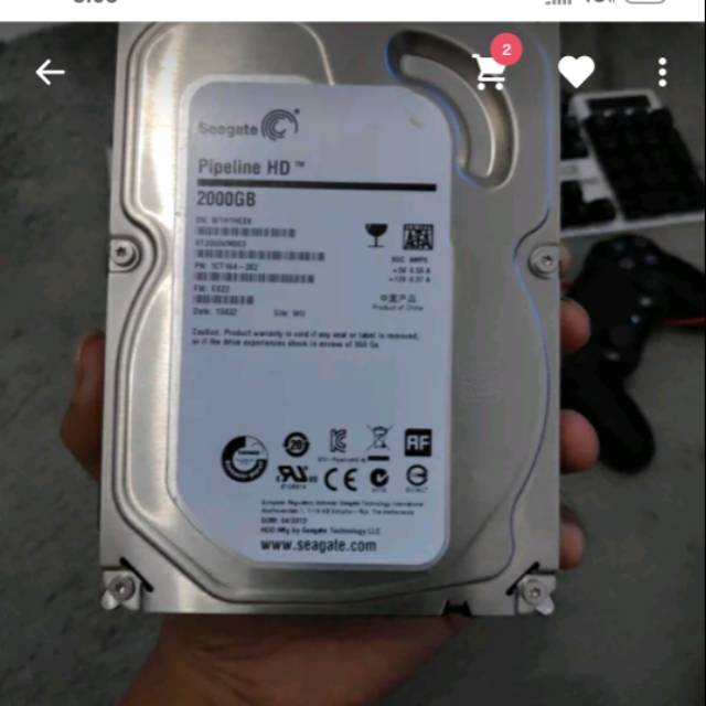 Hdd seagate 2 tb