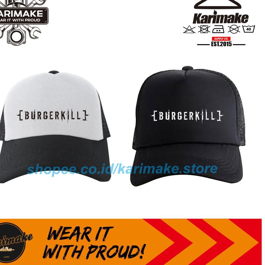 ReadyStock Topi Band Metal Dead Squad, Jasad, Burgerkill, Seringai Topi Jaring - Karimake ฅ