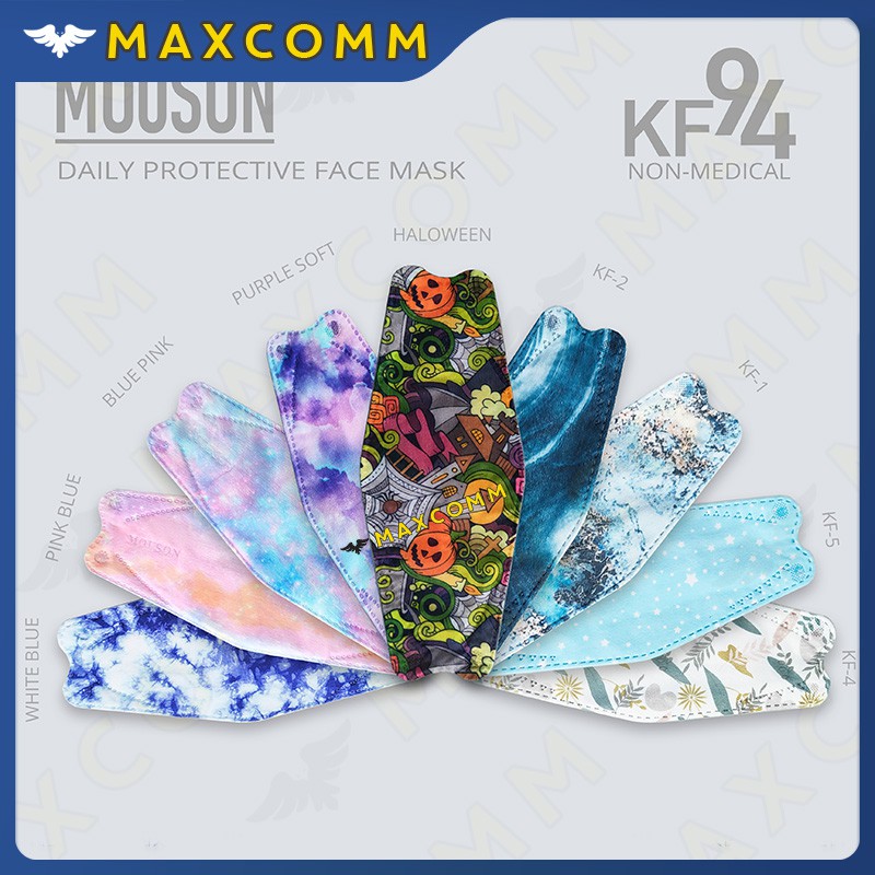 Masker Mouson KF94 Motif Warna isi 10 4 ply Masker Non Medis Sekali Pakai