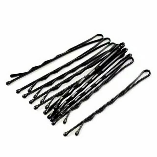 ~ PIYOSHI08 ~ Jepit Hitam Lidi Besar (12 Pcs) Jepitan Sanggul Rambut Hair Pins Murah AF188