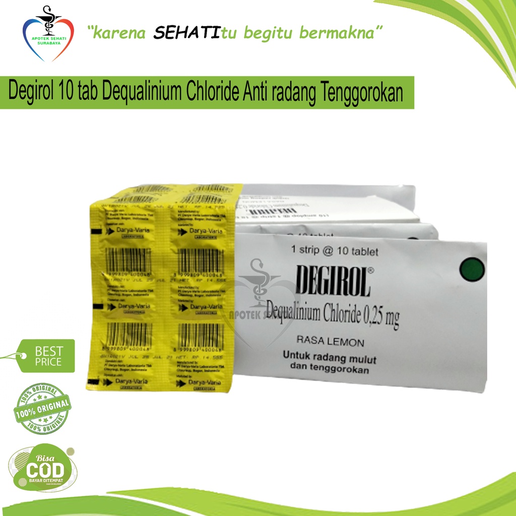 Degirol Obat radang Sariawan isi 10