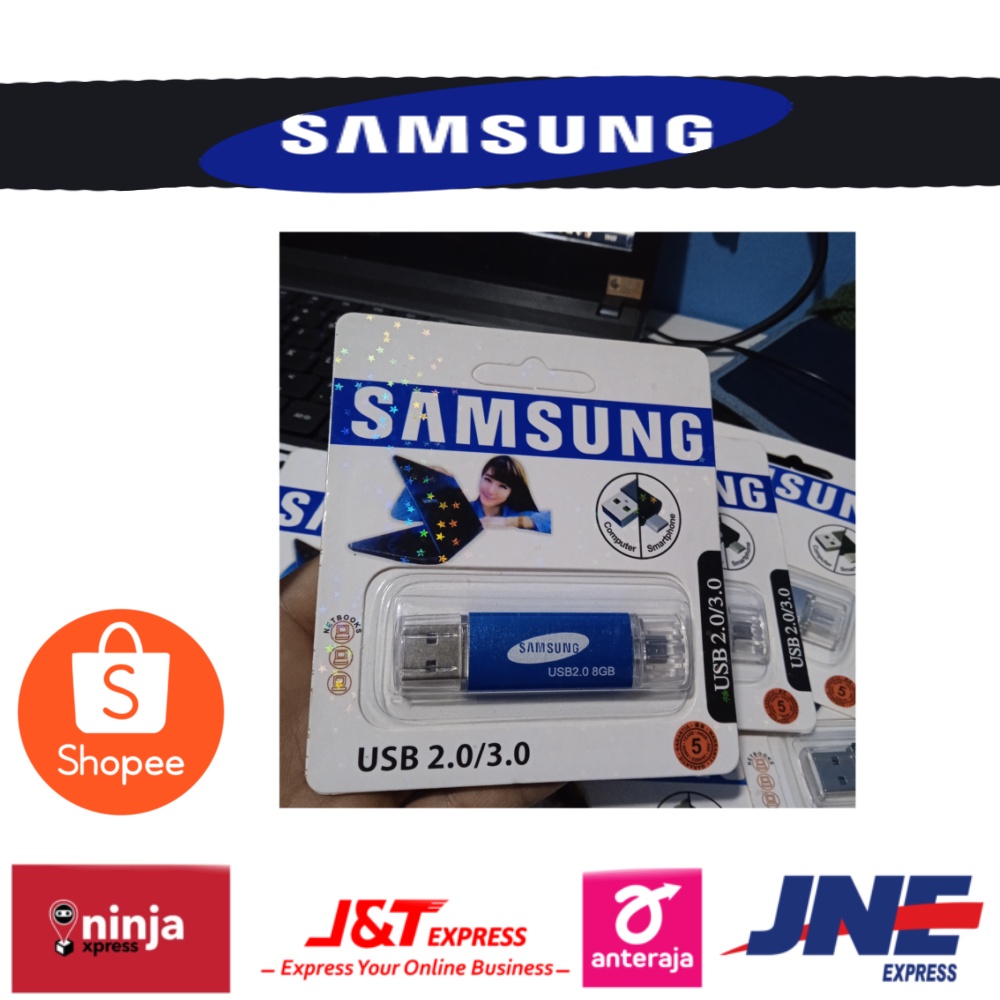 PROMO flasdisk 8gb samsung otg 2 in 1 flasdisk harga grosir murah