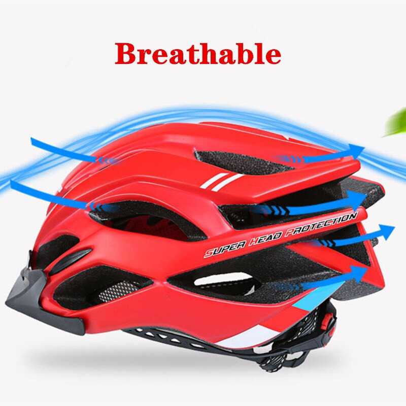 Helm Sepeda Ultralight Breathable Bicycle Cycling Helmet - 008A - 7RSEBQRE Red