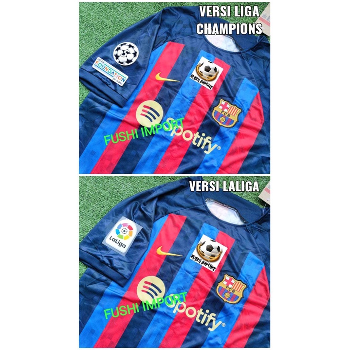 Jersey Baju Bola Barca Home Full Patch 2022 2023 Grade Ori