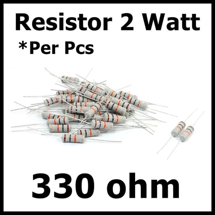 Resistor 2 Watt 2W Nilai 330 ohm