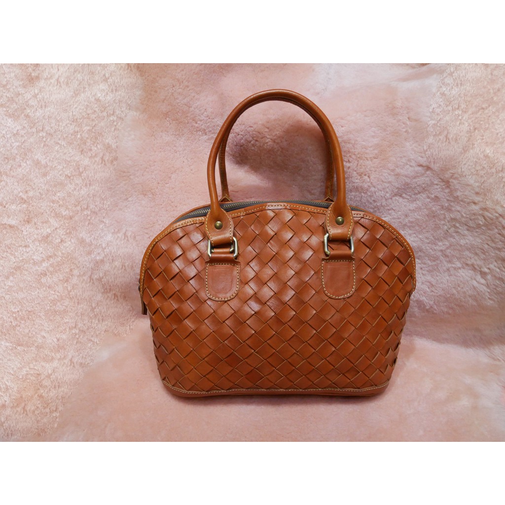 Tas Kulit Kurung Ayam Anyam