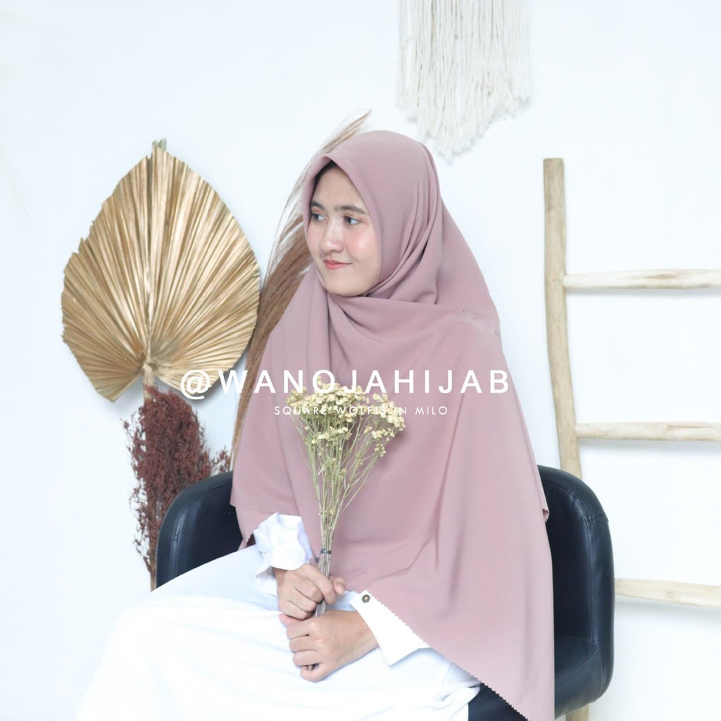 Hijab Segiempat Wolfis Syari - Wolfis Square by Wanoja Hijab