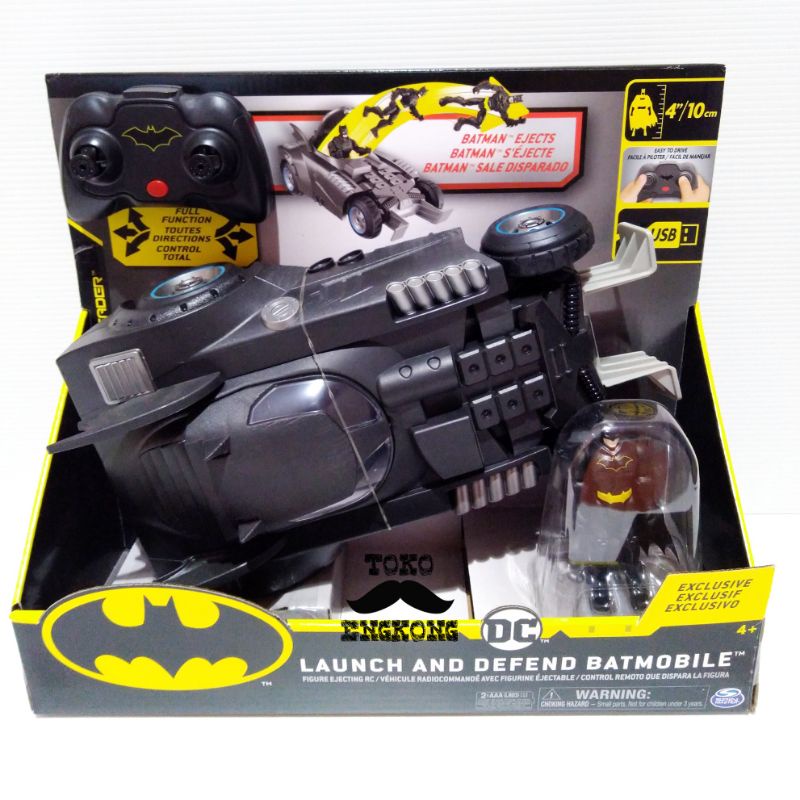 MOBIL REMOT BATMAN LAUNCH AND DEFEND BATMOBILE REMOTE CONTROL VEHICLE