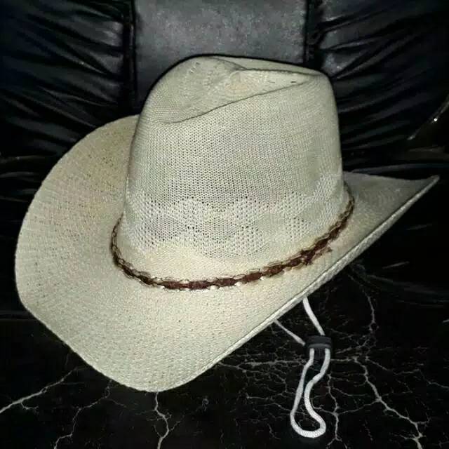 Topi panama/topi pantai pria/topi rajut koboy