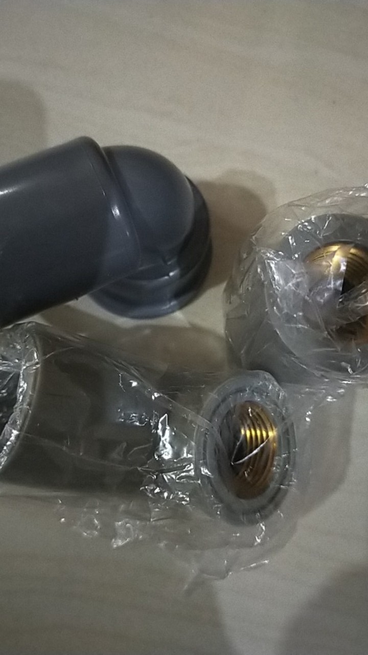 Knee Drat Kuningan 1/2 In X 3/4 In - Elbow Pvc - Knee Pipa - Knee Kran Air - Sambungan Pipa