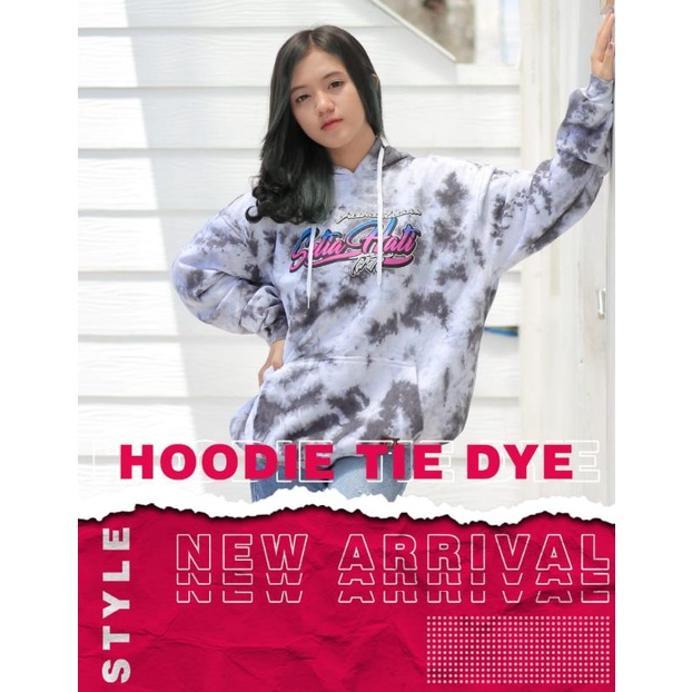 HOODIE PSHT TIE DYE HOODIE TERATE SABLON PLASTISOL