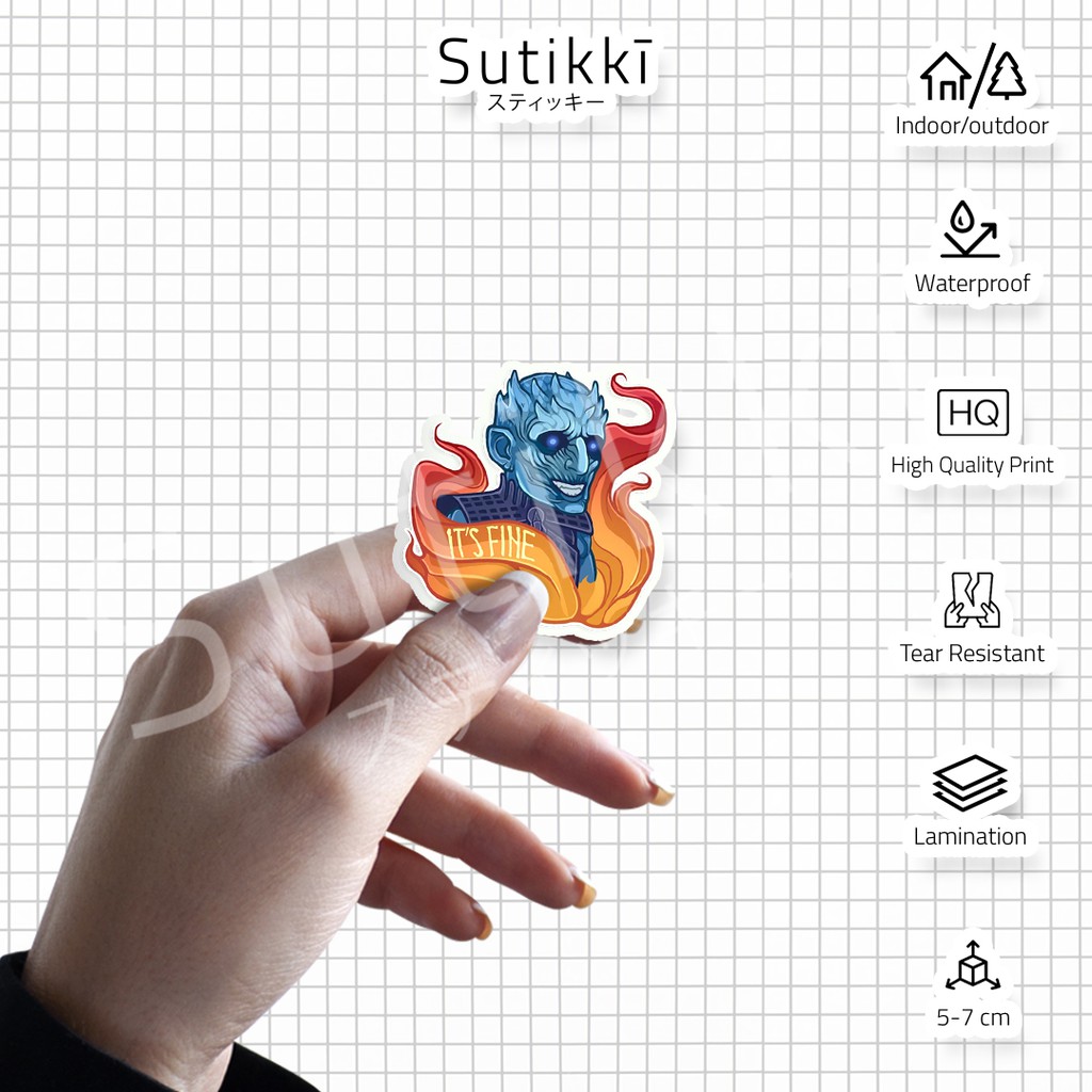 Sutikki | Sticker Pack Game of Thrones Stiker Laptop Aesthetic | TV Series HBO Film Seri Film