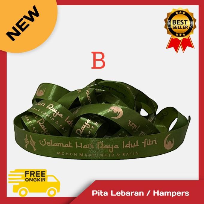 Sale Pita Lebaran / Pita Hampers Lebaran / Pita Parsel - Paling Diminati