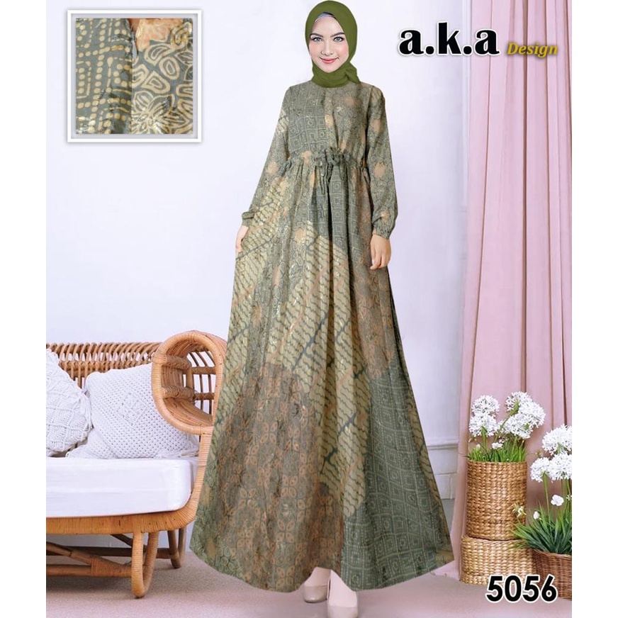 Ready gamis semi sutra alsize//gamis viskos//baju batik viskos//gamis batik premium//gamis lebaran//gamis kondangan