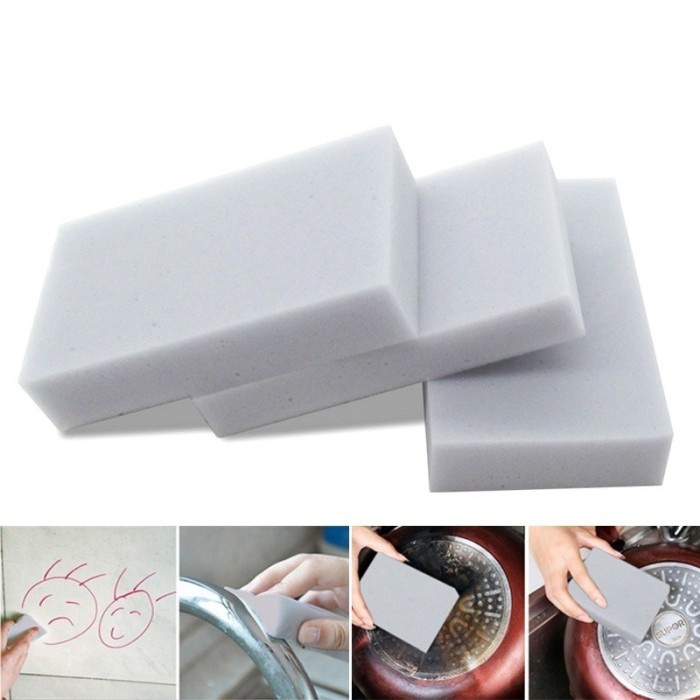 RUB ERASER Spons Busa Ajaib Magic Sponge Pembersih Serbaguna Nano Spon Rub Eraser Perlengkapan Rumah