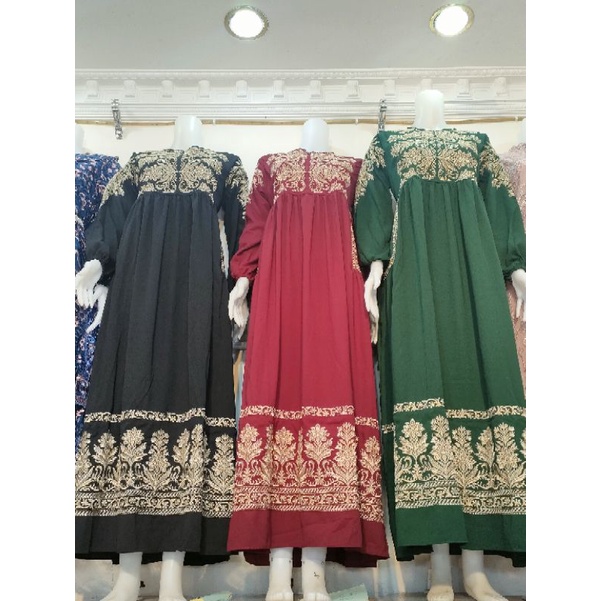 Gamis Sultan india Mewah Murah Full Renda Bordir Lebaran 2022