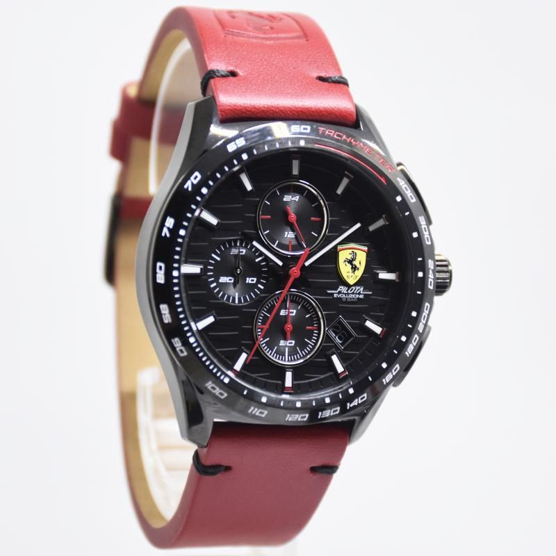 Jam Tangan Pria Ferrari 0830880 Leather Kulit Original Murah