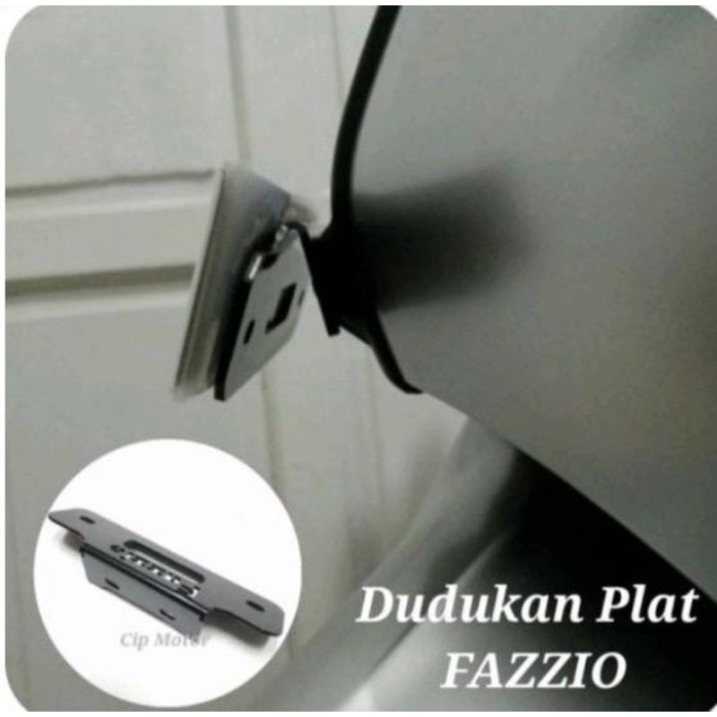 Bracket plat nomor adjustable Yamaha FAZZIO,RX KING,KLX,CRF