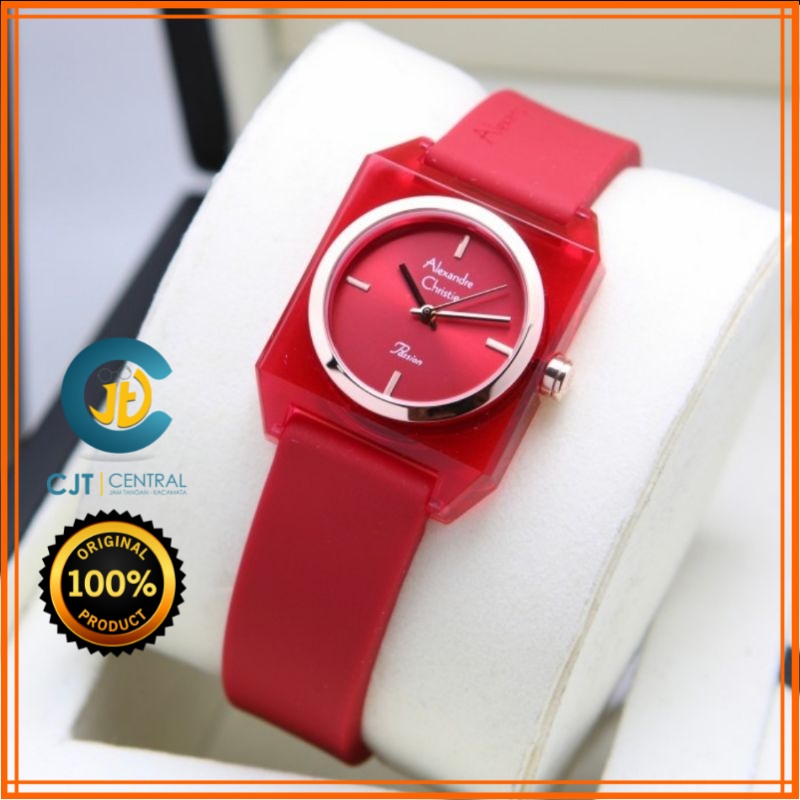 JAM TANGAN WANITA | ALEXANDRE CHRISTIE WANITA | ALEXANDRE CHRISTIE WANITA KARET | JAM AC WANITA TALI