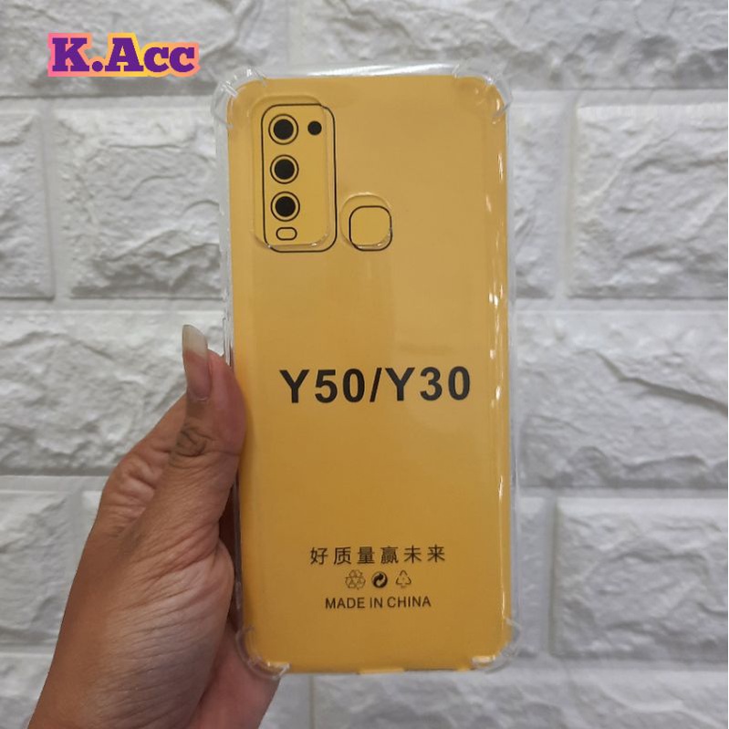 Vivo Y30 Y50 Y30i Anti Crack Soft Case Bening