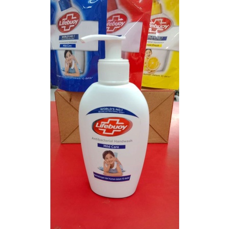 Lifebuoy Handwash Pump 200ml Mild Care dan Lemon Fresh | Sabun Cuci Tangan Cair