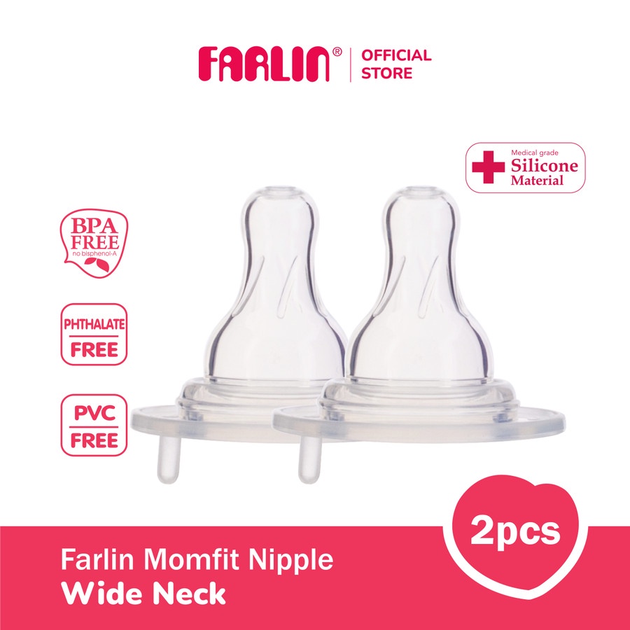 Farlin MomFit Nipple Wide Neck 2pcs