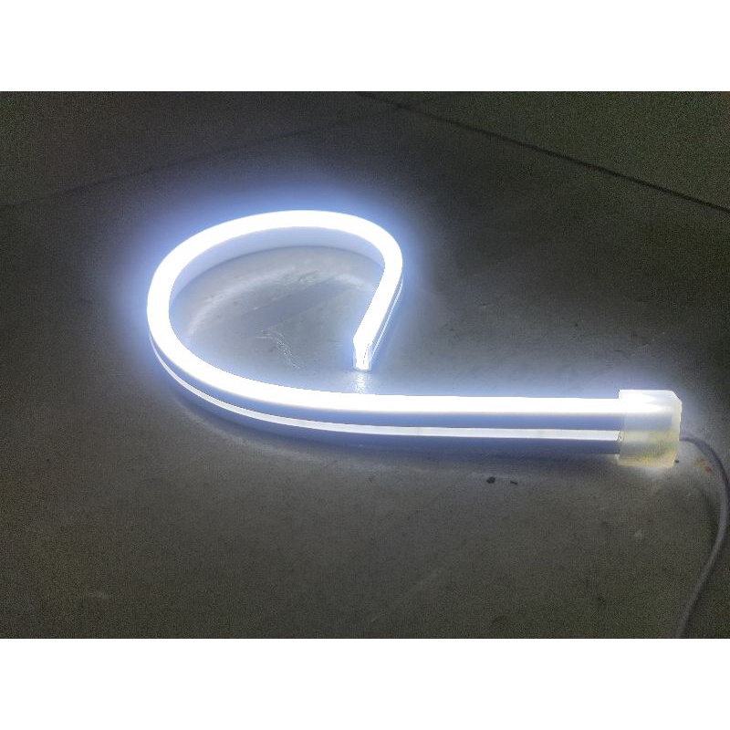 LAMPU ALIS MOTOR 30CM LED DRL FLEKSIBEL TIDAK BINTIK 12V [ 1 BIJI ] BEAT,VARIO,NMAX,PCX,AEROX DLL-Putih 30CM