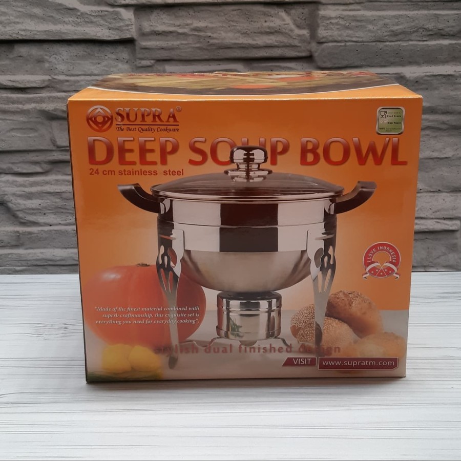 SUPRA DEEP SOUP BOWL WADAH SOUP PRASMANAN 24 CM SPDSB24