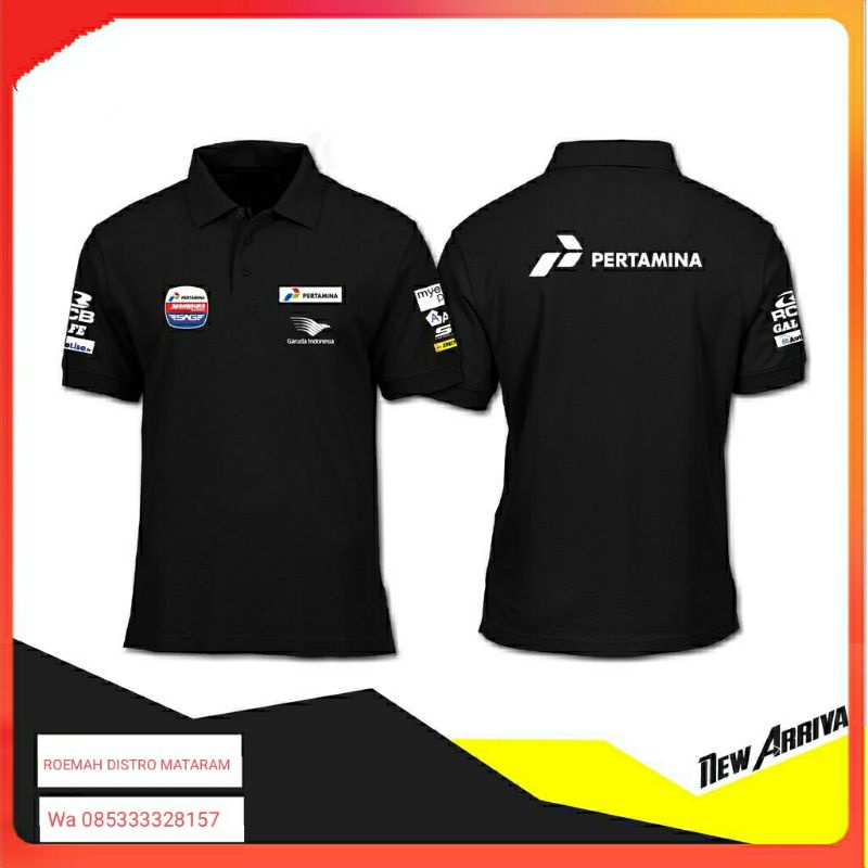 baju polo pertamina Mandalika Lombok 125k