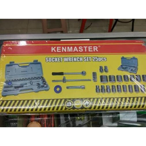 Kunci Sok Set Kenmaster 8-32 Mm 25 Pcs / Kunci Sok Kenmaster 8-32