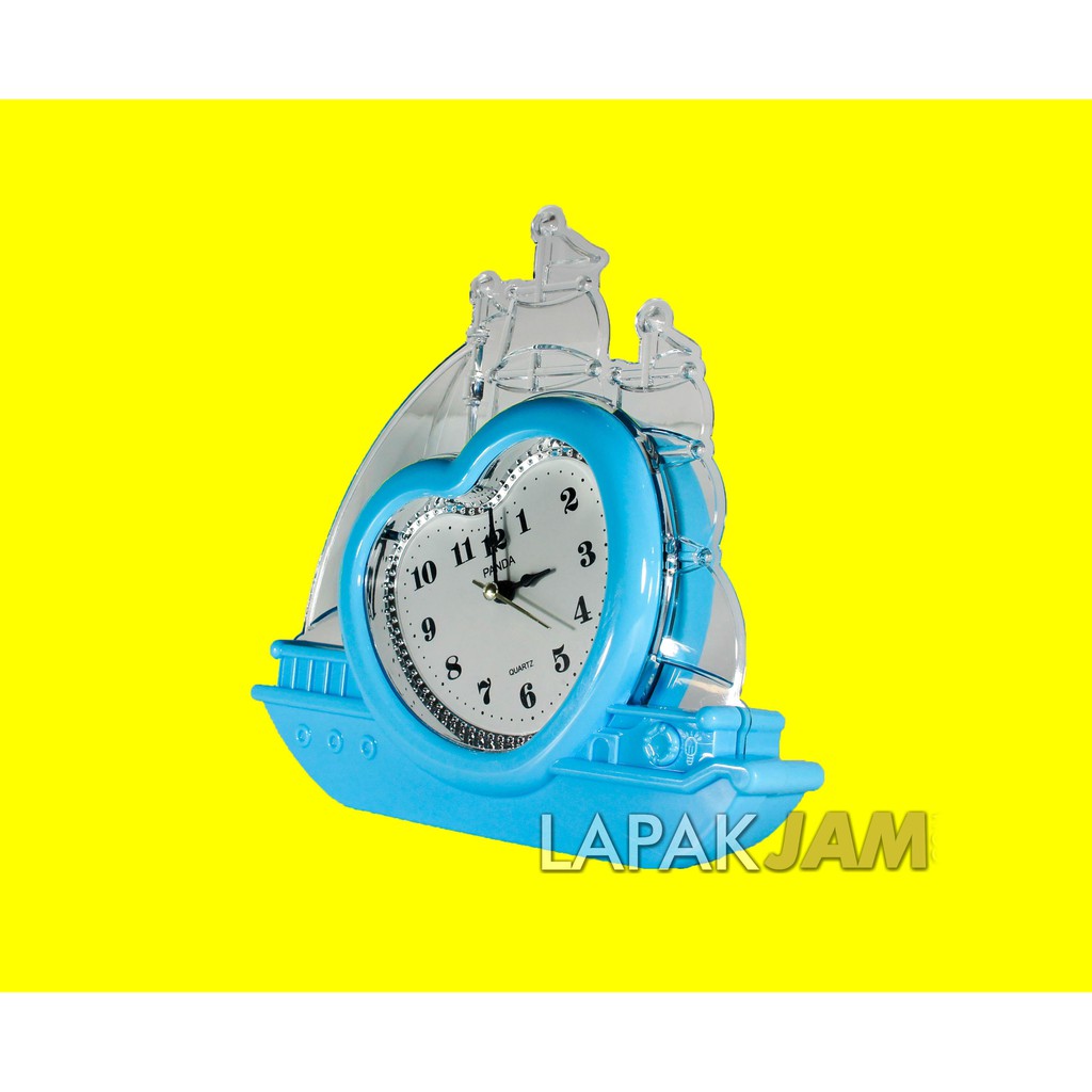 Jam Weker Alarm &amp; Lampu Sweep Movement Murah Bagus Alarm Clock PANDA GH635B