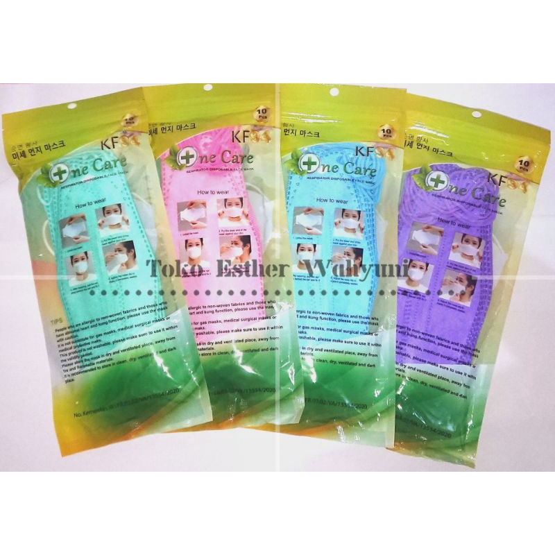 (Free Packing+UV-C Disinfected+Sealed/Segel) Masker KF94 Tebal Non Medis Ala Korea/Non Medical KF94 