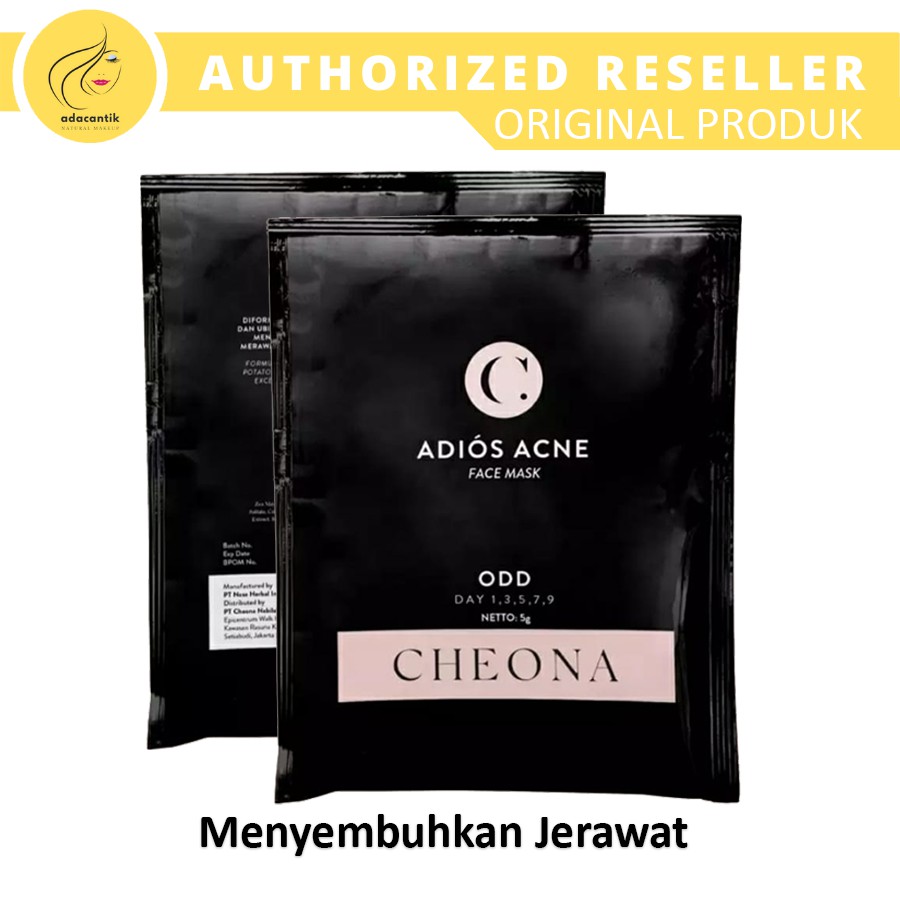 Masker Wajah Anti Aging Cheona Face Mask Adios Acne / masker waja cheona