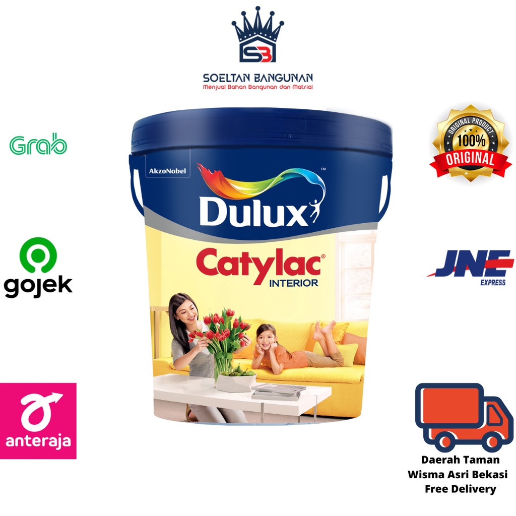Cat Tembok Interior Dulux Catylac WARNA PUTIH 5 kg