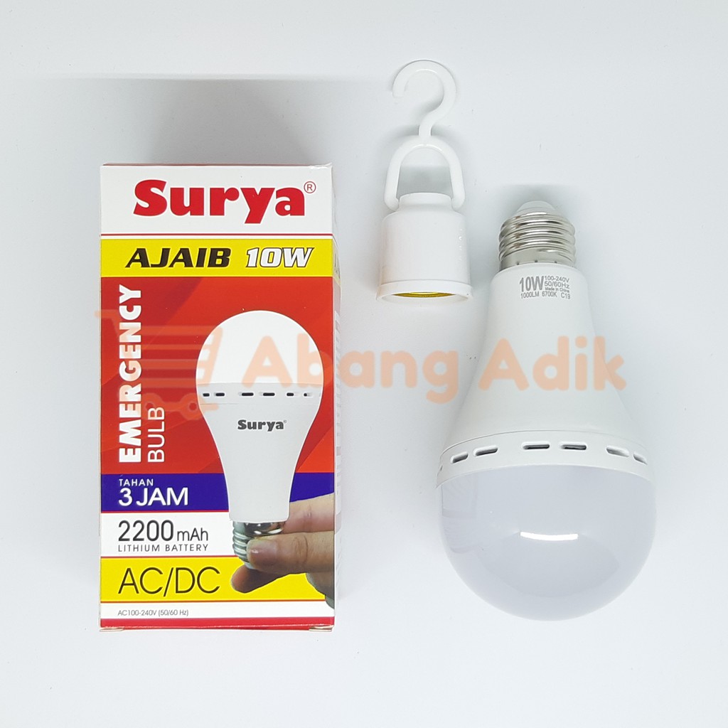 Lampu LED EMERGENCY SURYA AJAIB 10w 10watt 10 watt Bohlam