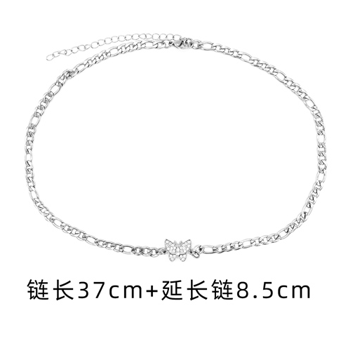 Butterfly Series Choker Korean IG Rhinestone  Light Luxury Niche Was Thin Clavicle Necklace