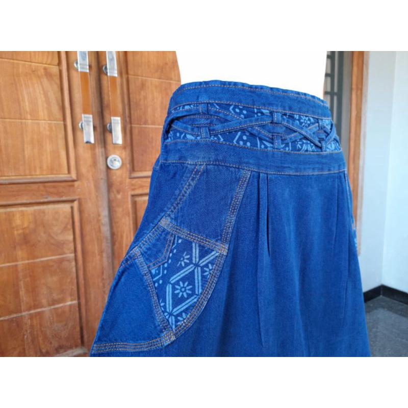 Rok Jeans Wanita / Rok Panjang Wanita / Rok Bordir / Rok Jeans Murah / Rok Cantik