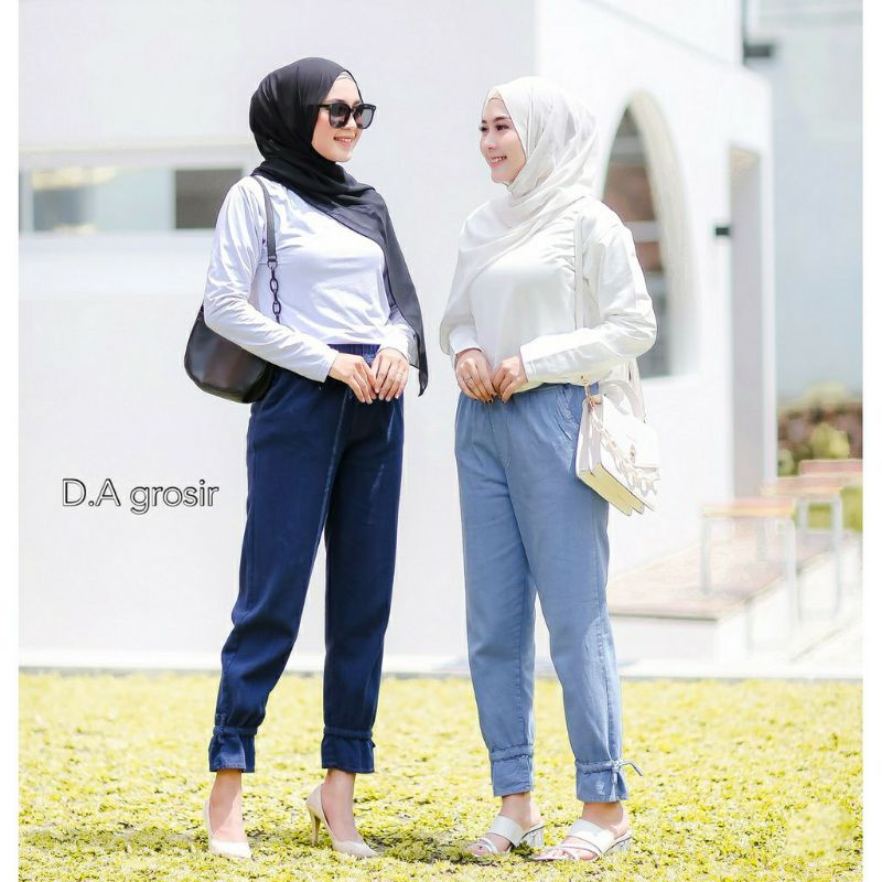 Dallas Pants Premium // Celana Jeans Wanita tali bawah aktif