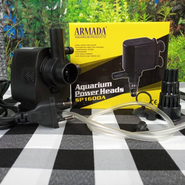 Pompa filter Aquarium ARMADA 1600A Submersible Pump Power Head ph